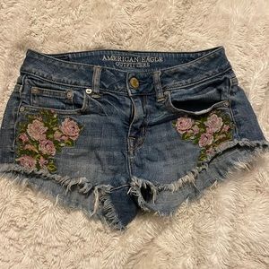 American Eagle Denim shorts Size 0
